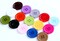 GANSSIA 1 Inch (25mm) 15 Colors Assorted Buttons Sewing Flatback Button Multicolors Pack of 90 with Box (Each Color 6 pcs)